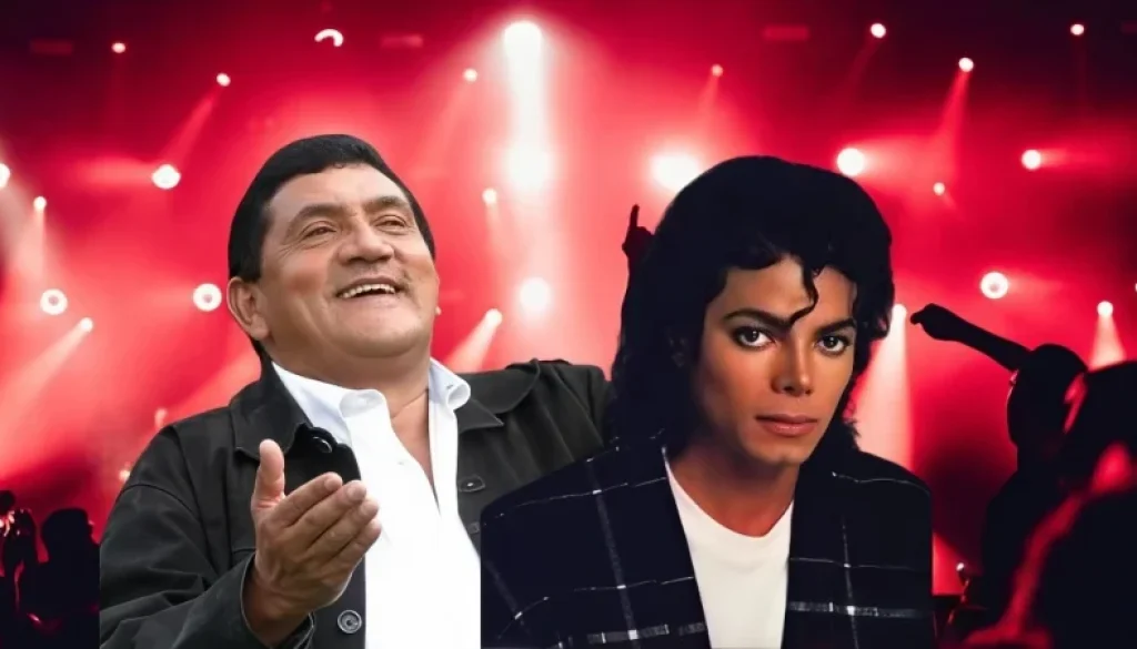 Poncho Zuleta y Michael Jackson